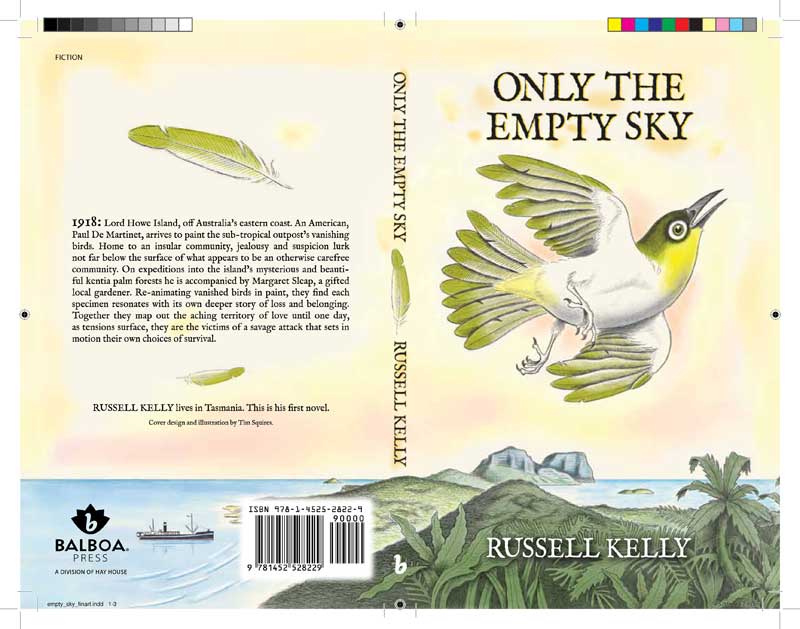 Only The Empty Sky finished artwork for printing by Tim Squires.