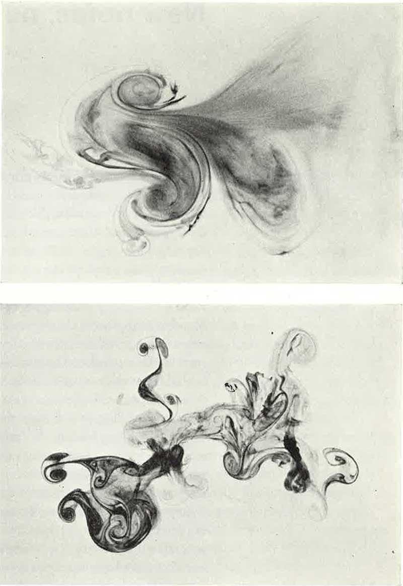 Photographs by David Moore of ink drops in water that inspired the swirling designs of the Australian twenty dollar note.